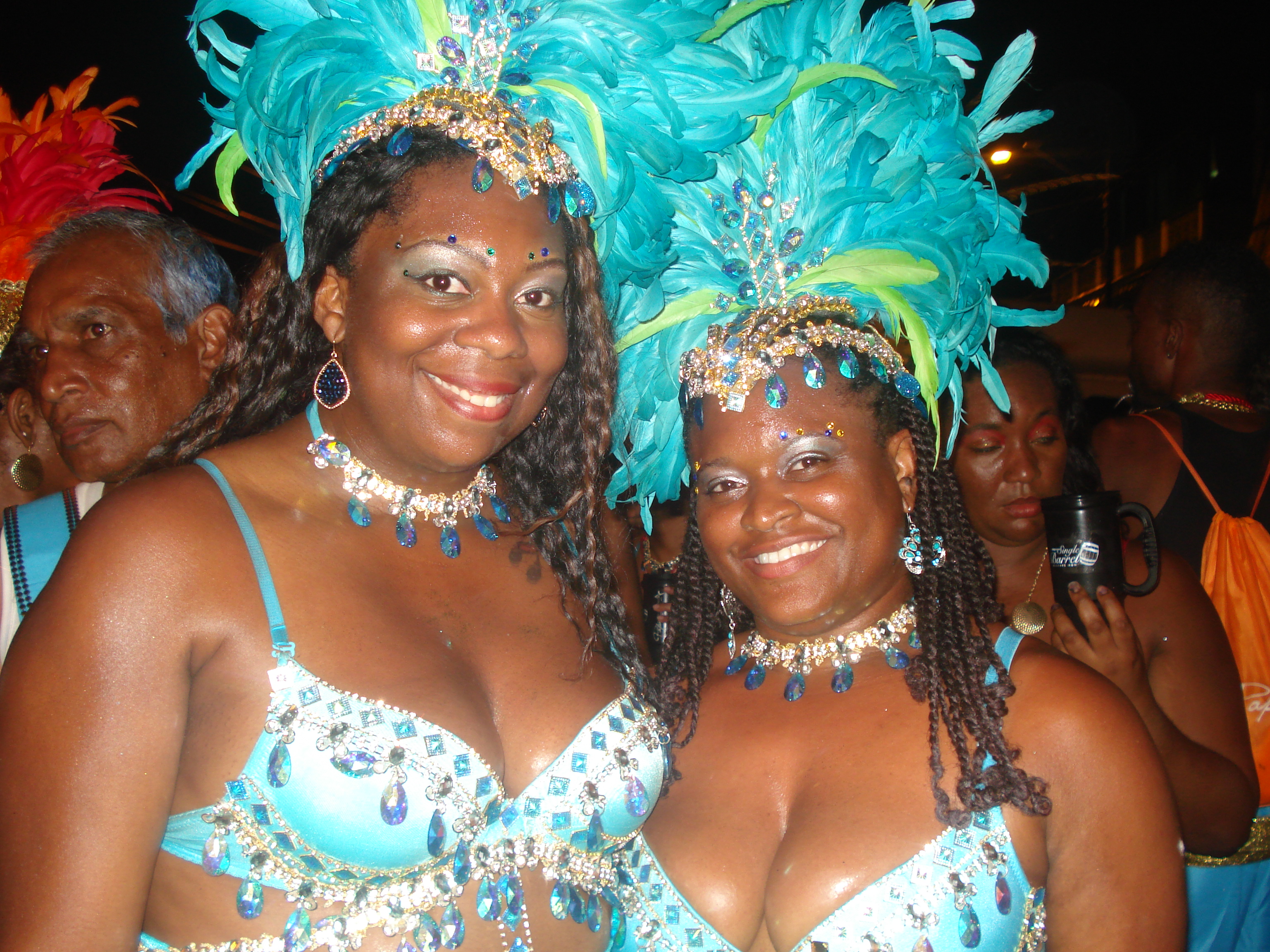 playing mas in Trinidad Carnival